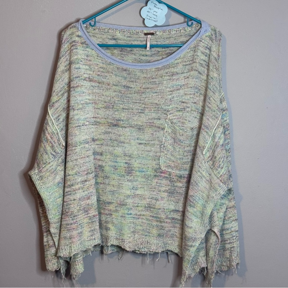 Free People Pastel Knit Sweater